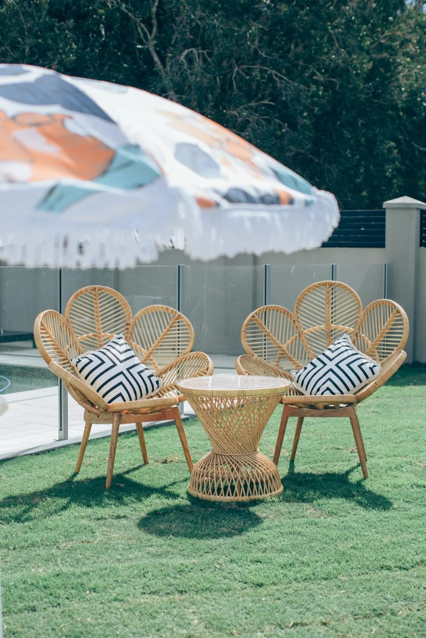 Fancy Rattan Chair - Natural