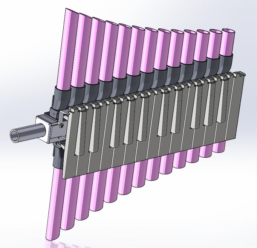  Portable wind-organ prototype 
