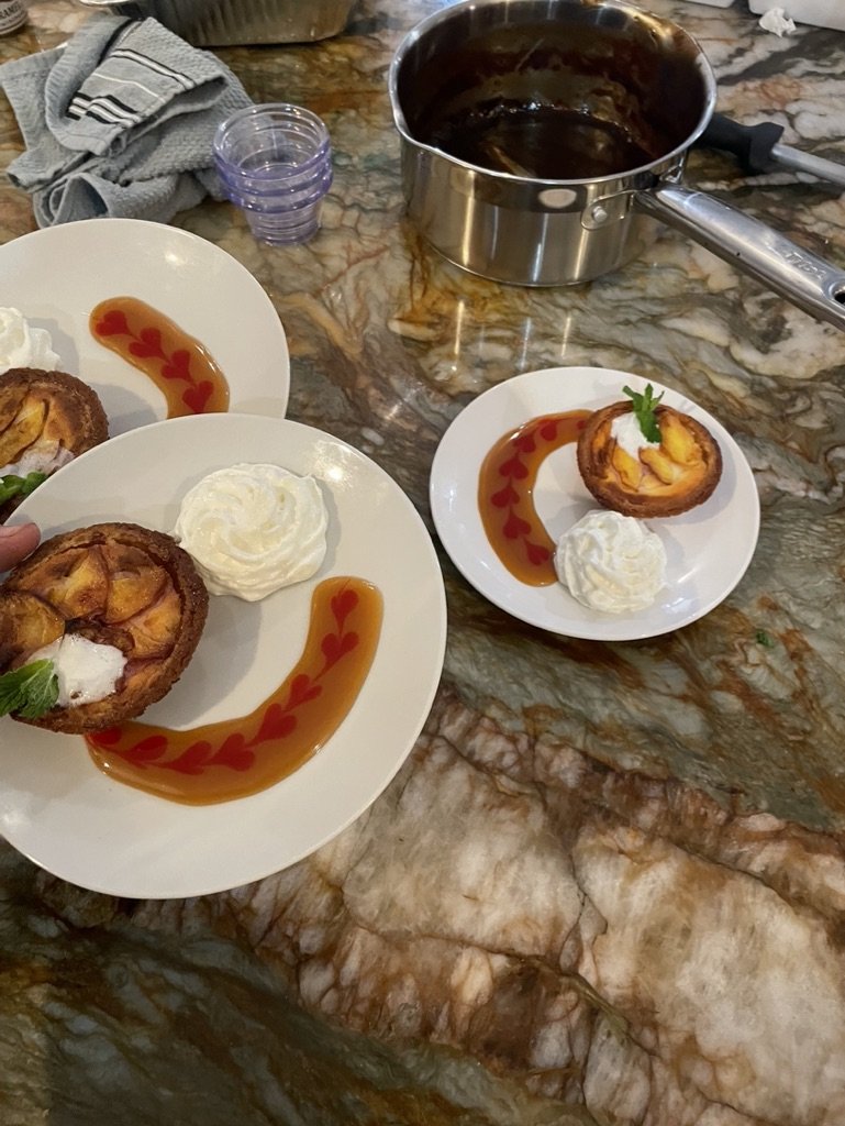Tuscan peach tart