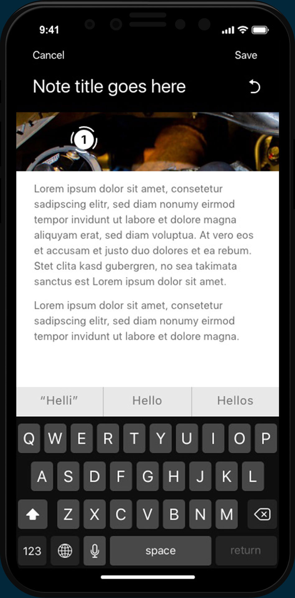1d: Note hotspot opens Rich Text field area