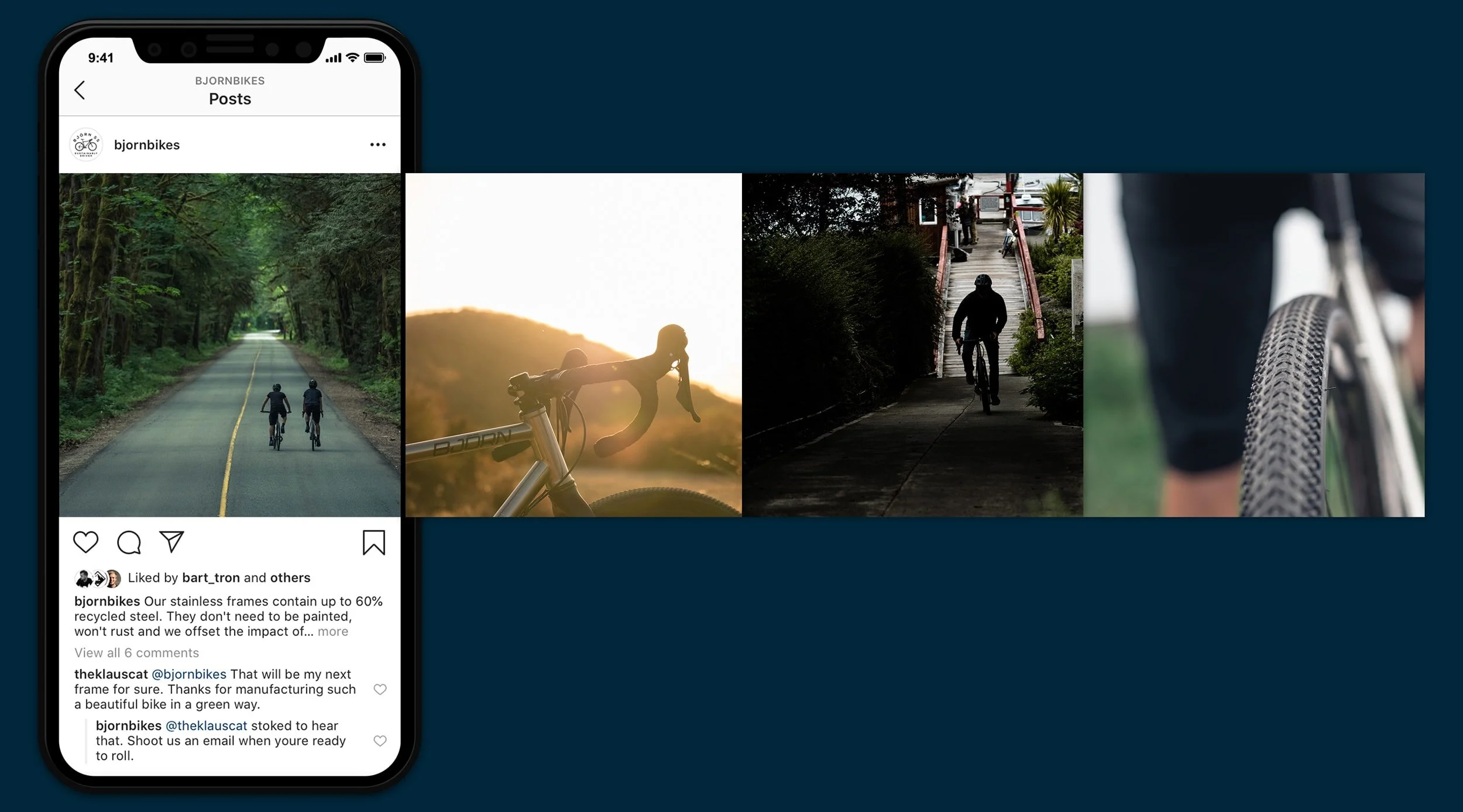 Bjorn Bikes advertising campaign artwork