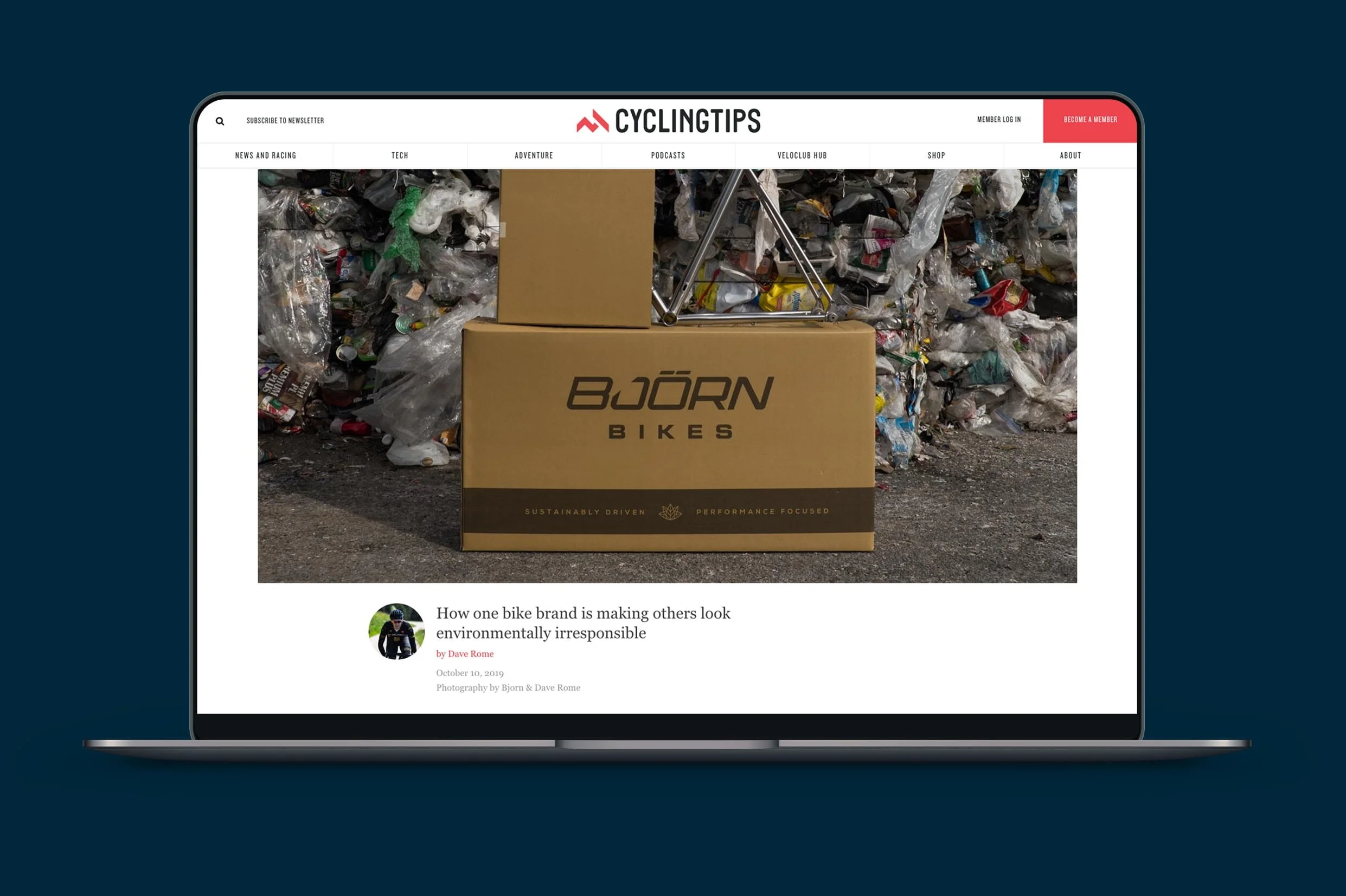 Bjorn Press Release on CyclingTips