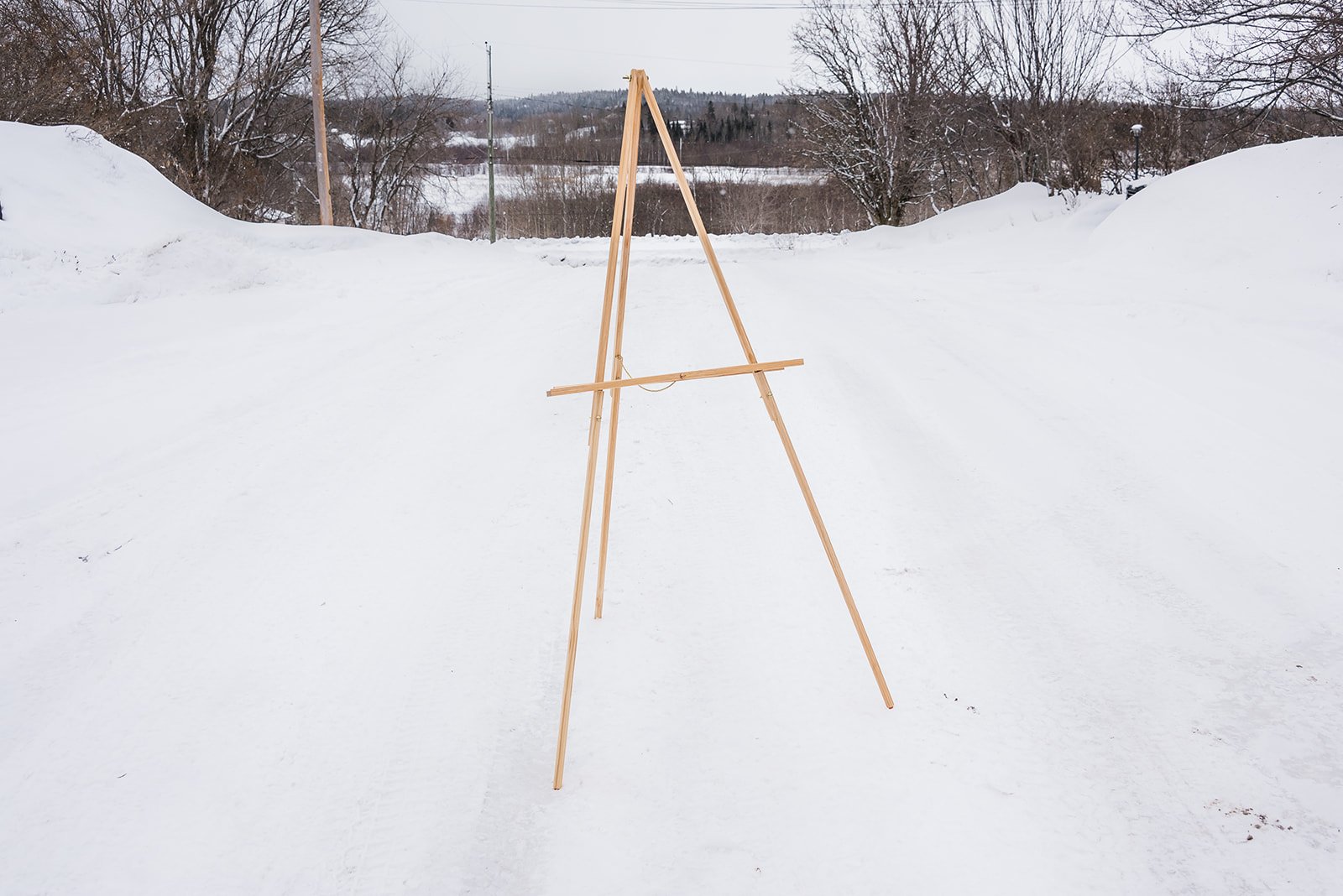 60" Natural Wood Easel (Two Available)