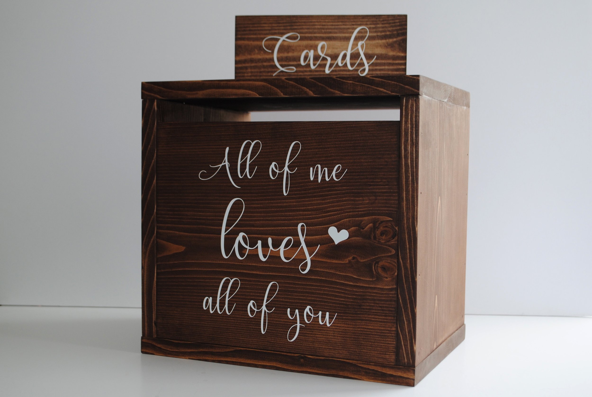 Wood Card Box 