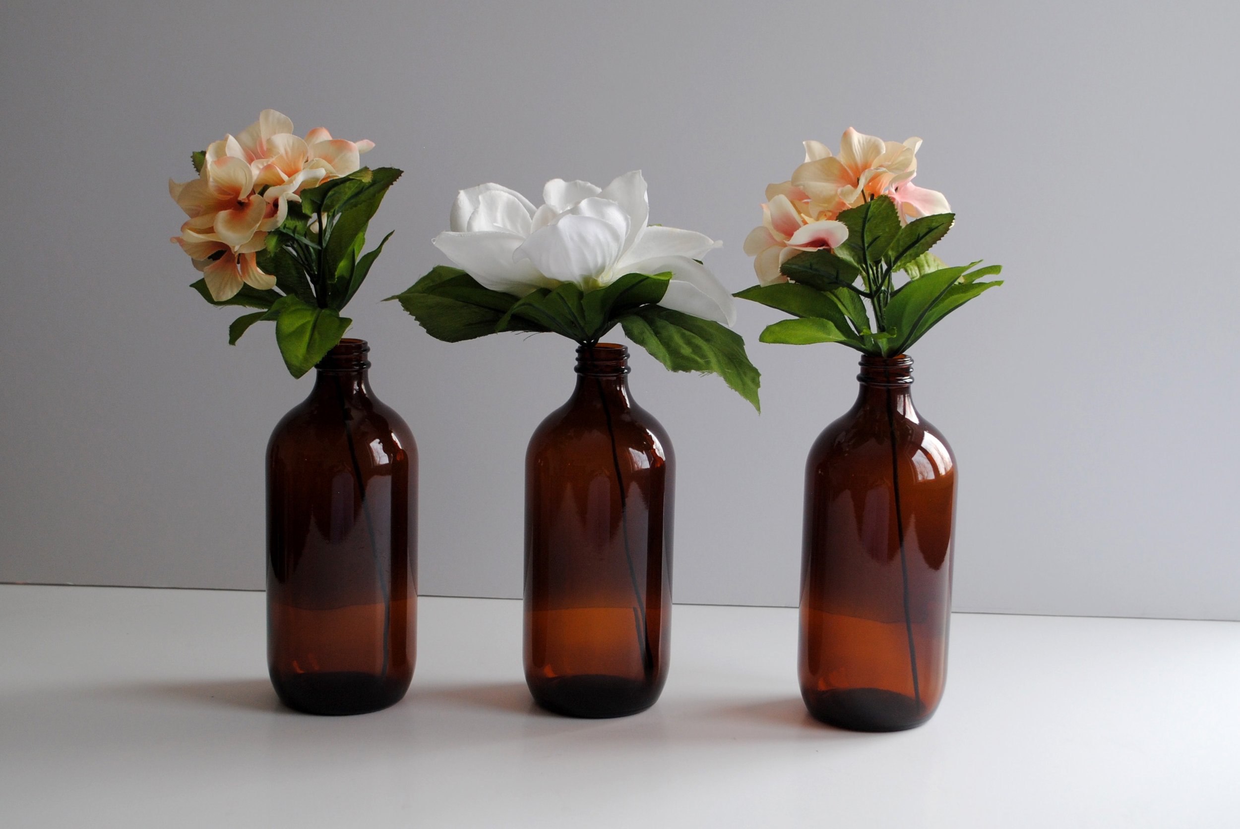 Amber Vases (7.5" H)