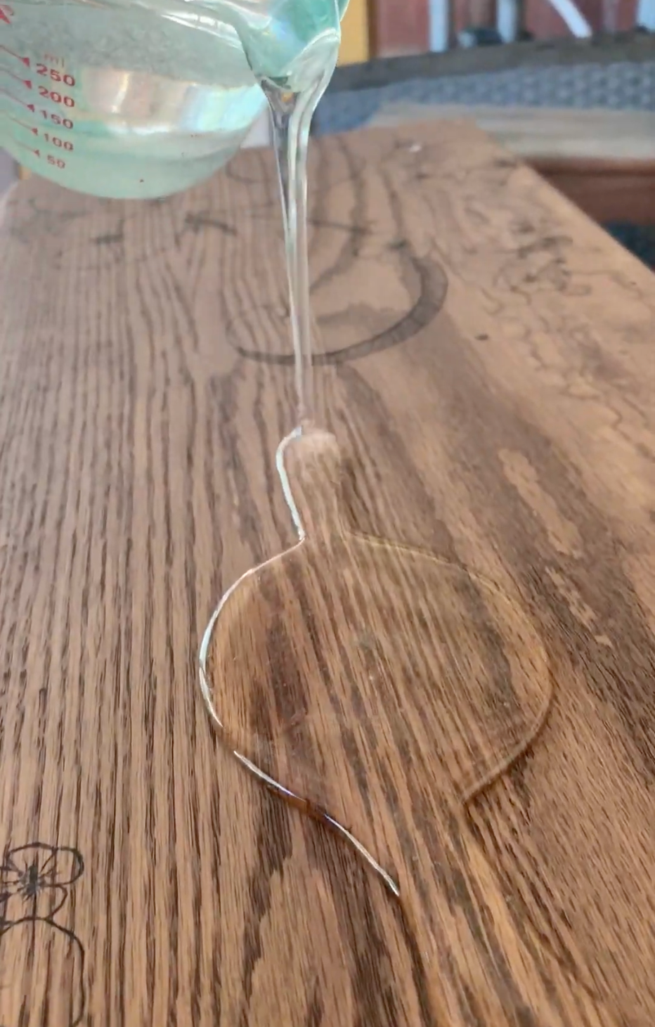 resin-on-wood