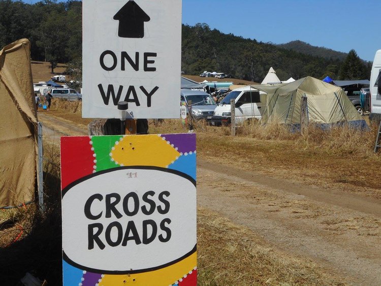 Entry to Mitchell Creek Rock ‘N’ Bluesfest campsites.