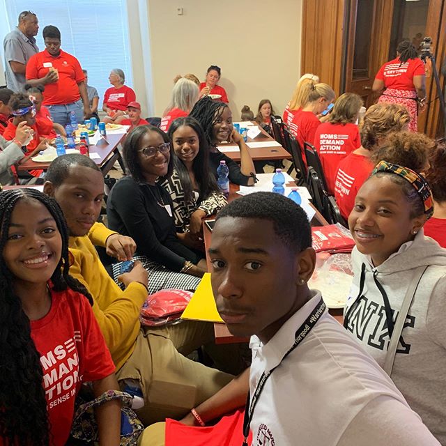 Pathway leaders are back home spending the day advocating with @momsdemand at the DC City Council #keepdcalive