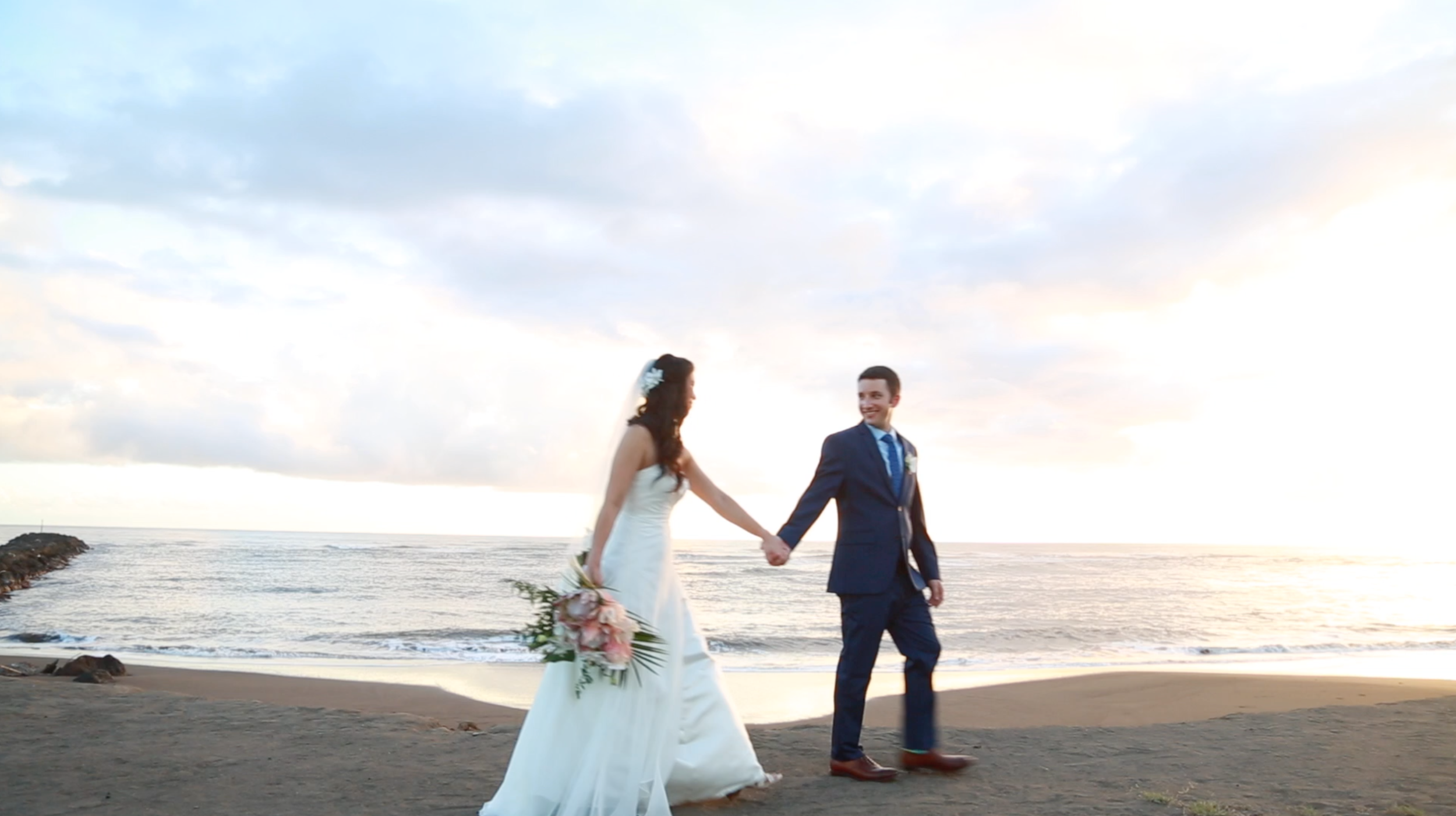 Kauai sunset wedding