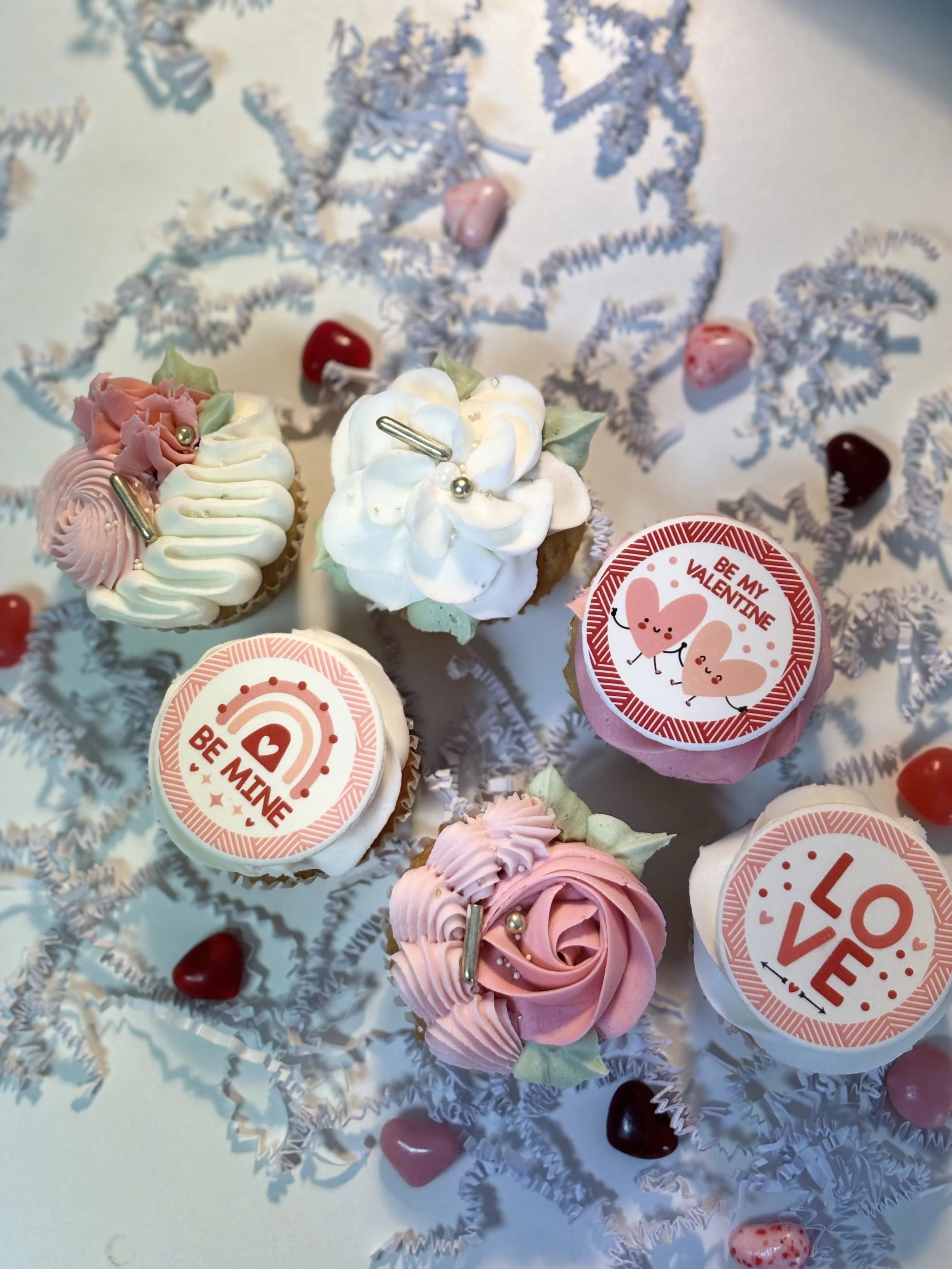 Adult Valentine Cupcakes