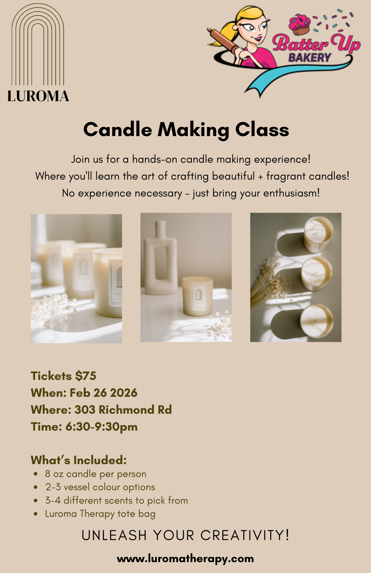 Luroma - Candle Making Night 