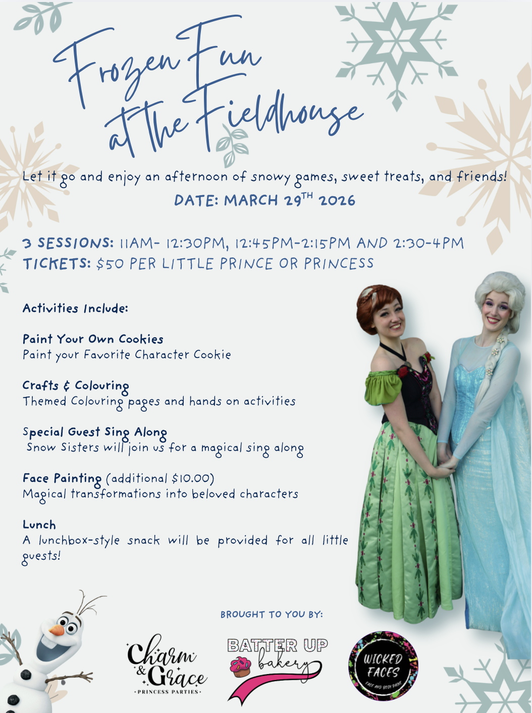 Frozen Fun At the Fieldhouse