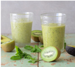 Minty Mango Kiwi Smoothie 