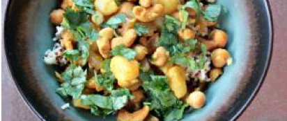Cashew Chickpea Curry
