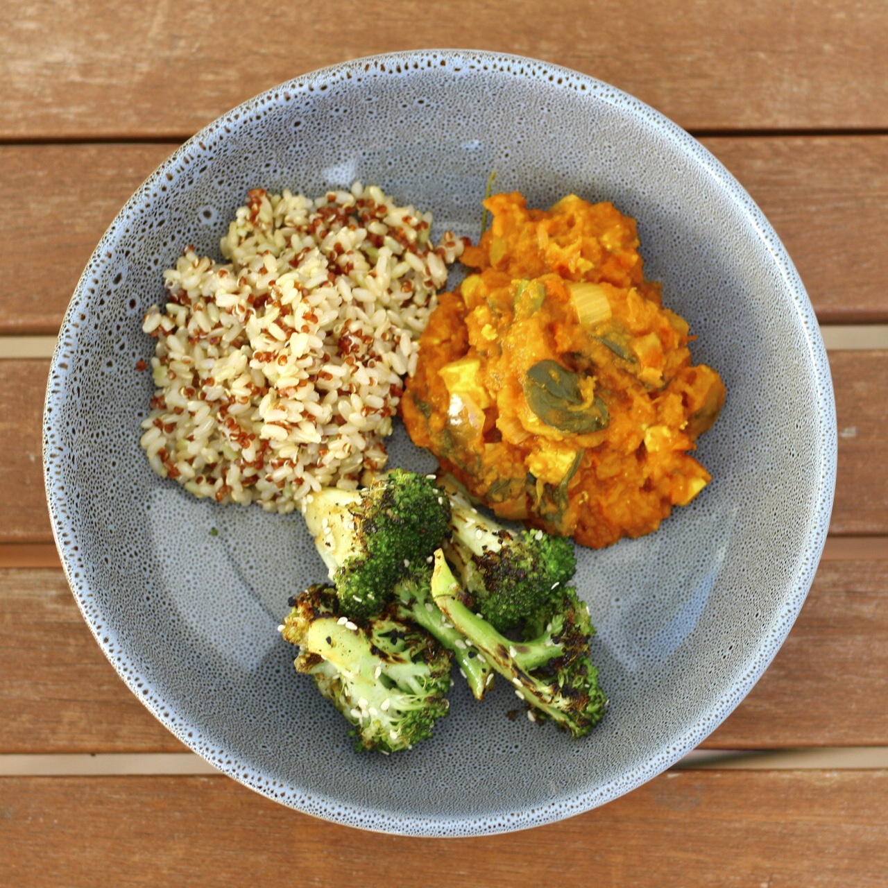 Pumpkin, Spinach, Ginger, Tofu Curry