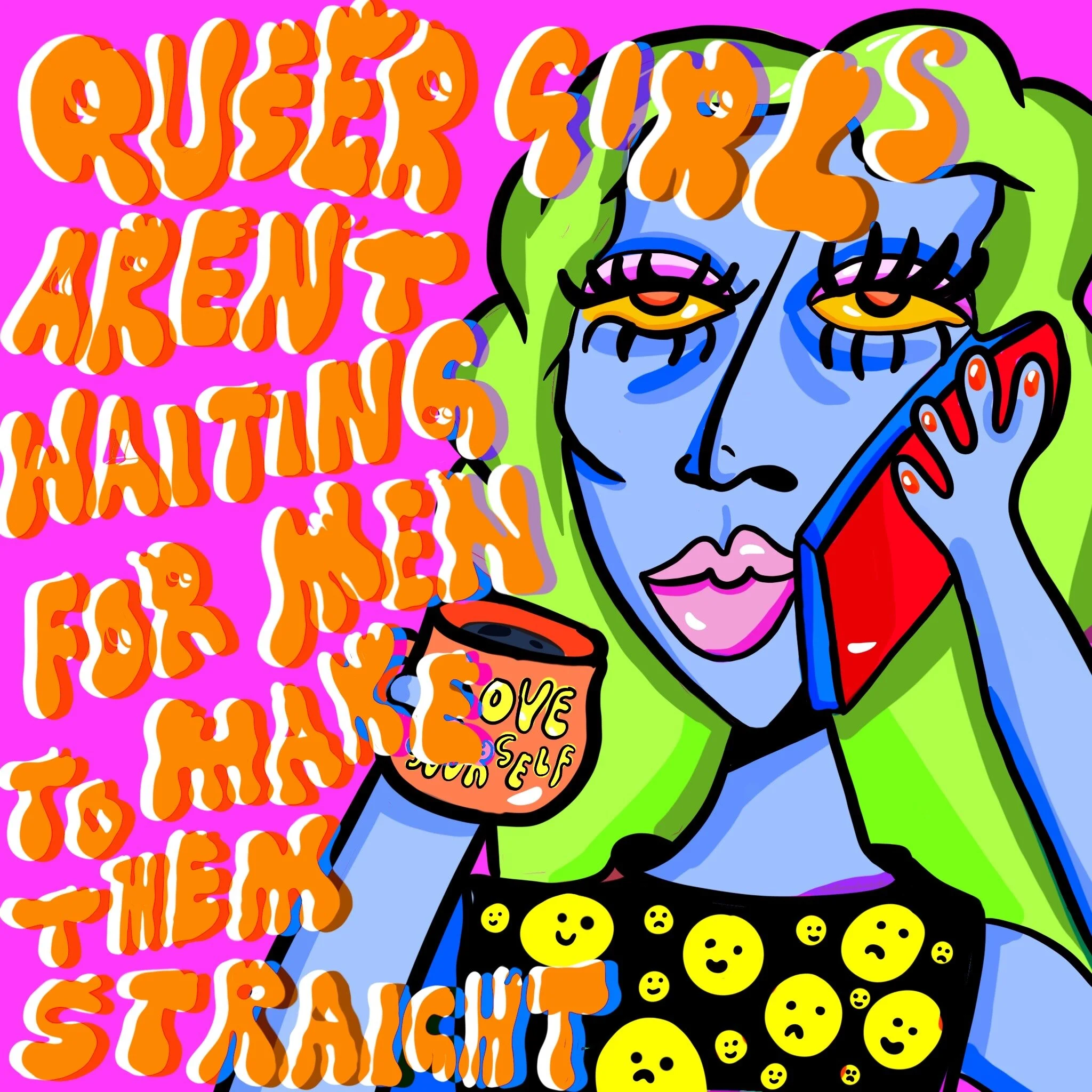 Illustration about Queer Women