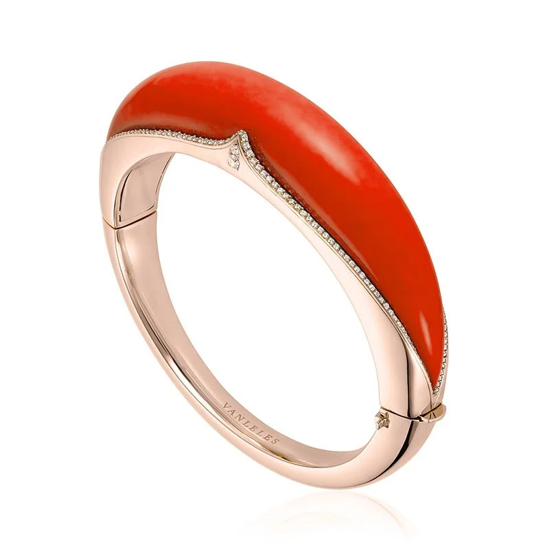 The Nile-2026-18 Karat-Rose Gold-White Diamonds-Coral-Bracelet.jpg
