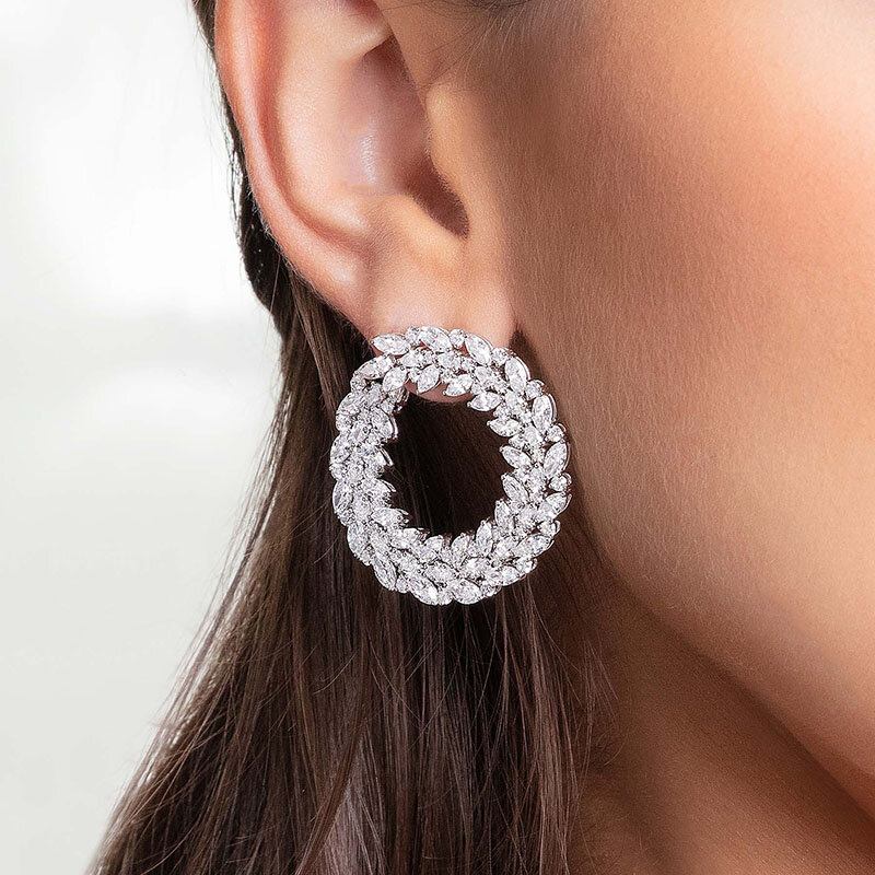 LEGENDS OF AFRICA - Iconic Black & White Diamond Earrings — VANLELES