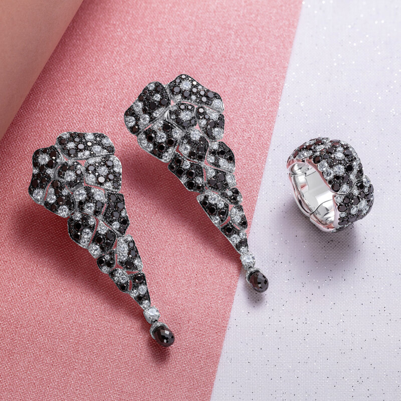 ETERNITY - Vintage Style Black Diamond Swarovski Crystal Earrings –  ShySiren.com