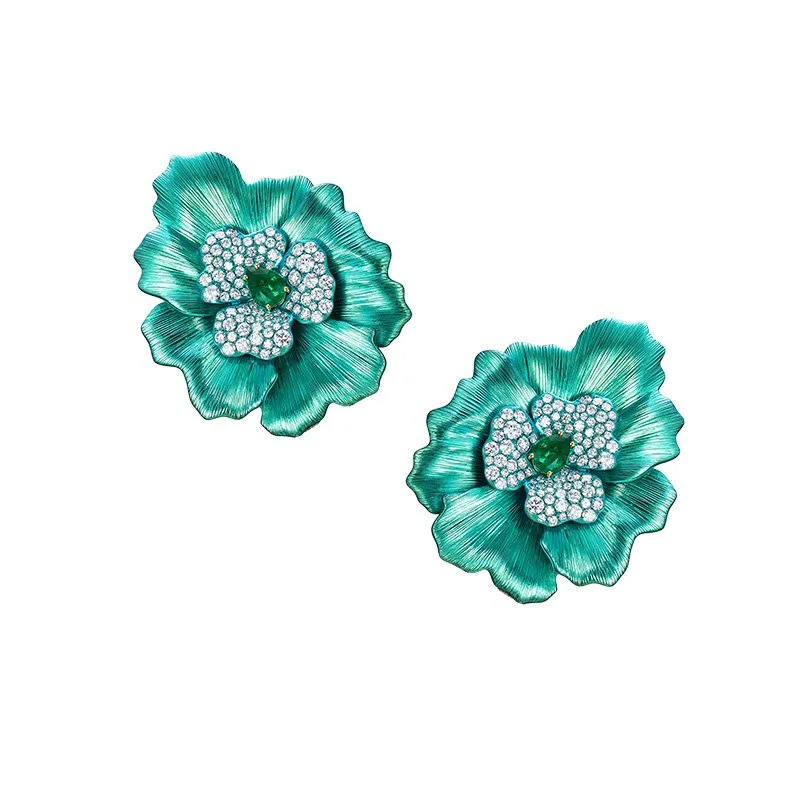 Fleur de Sable Green Titanium Earrings.jpg