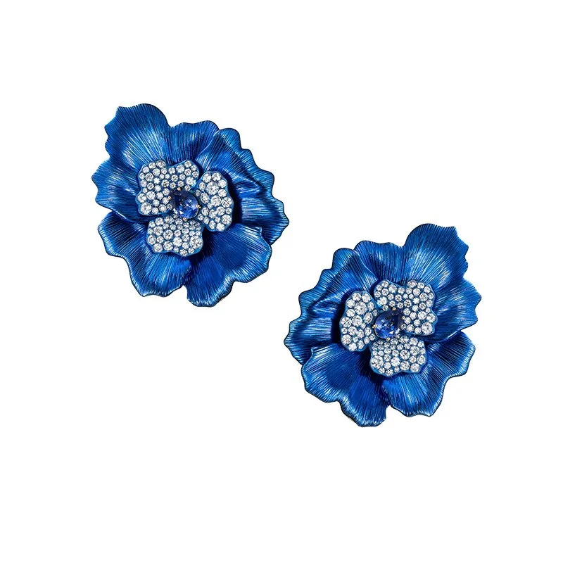 Fleur de Sable Blue Titanium Earrings.jpg