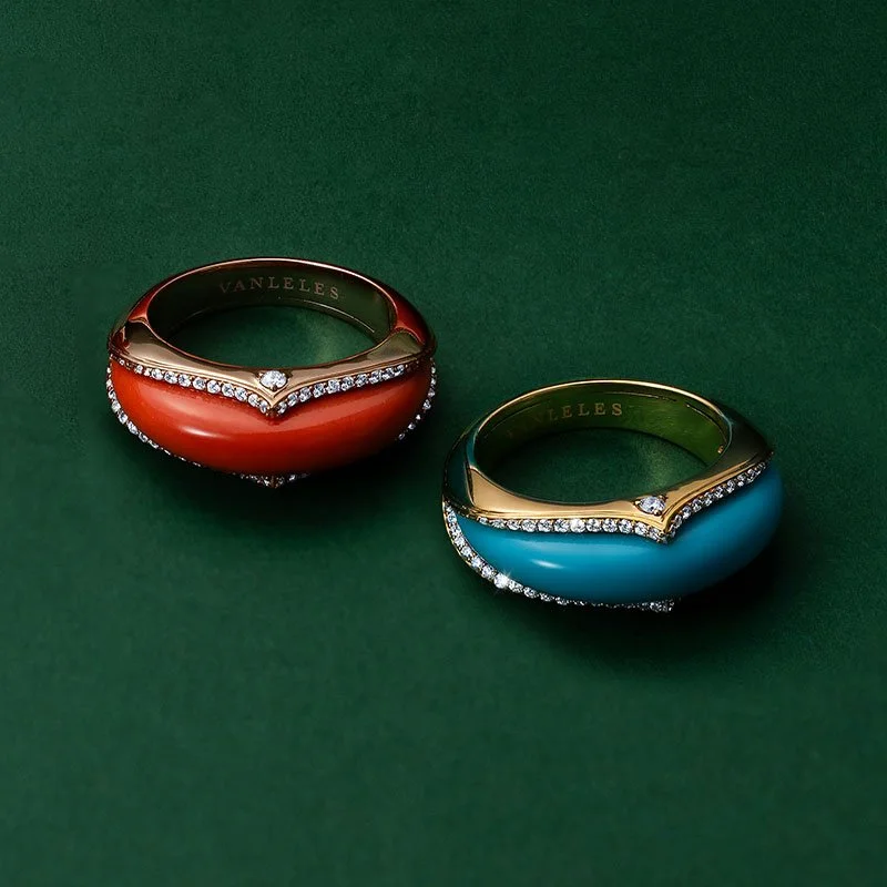 The Nile-18 karat-gold-diamonds-turquoise-coral-rings-small.jpg