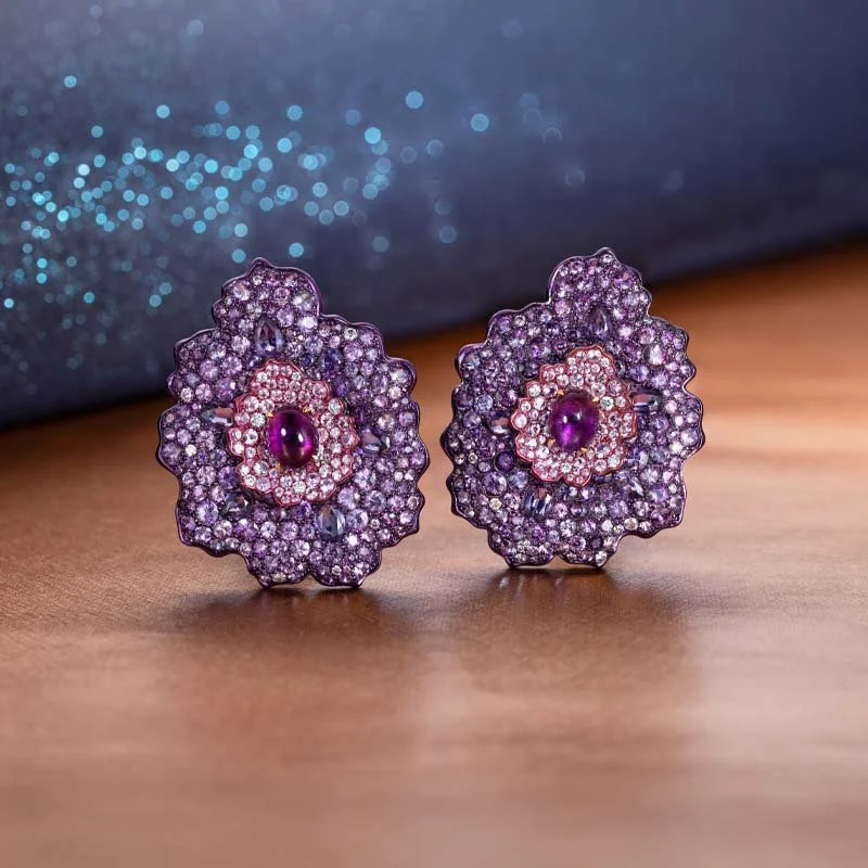 Fleur-de-Sable-18K-Rose-Gold-Titanium-Amethyst-Sapphires-Diamonds-Medium-Earrings-still.jpg