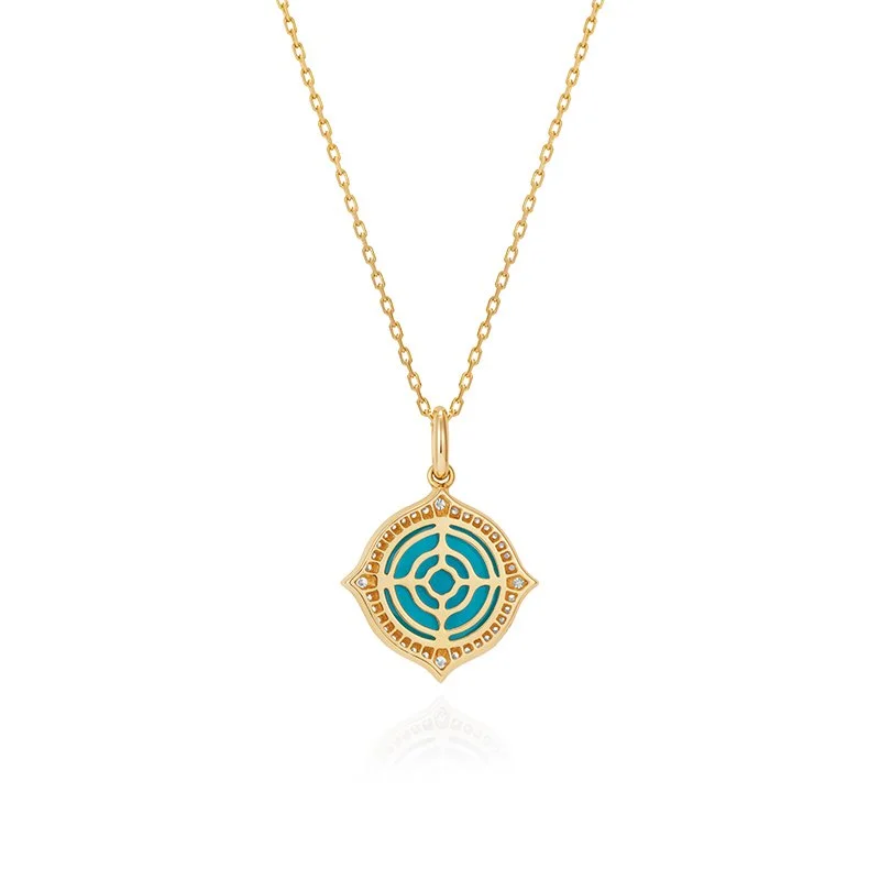 The Nile-18 karat-yellow gold-diamonds-turquoise-pendant-back.jpg (Copy)