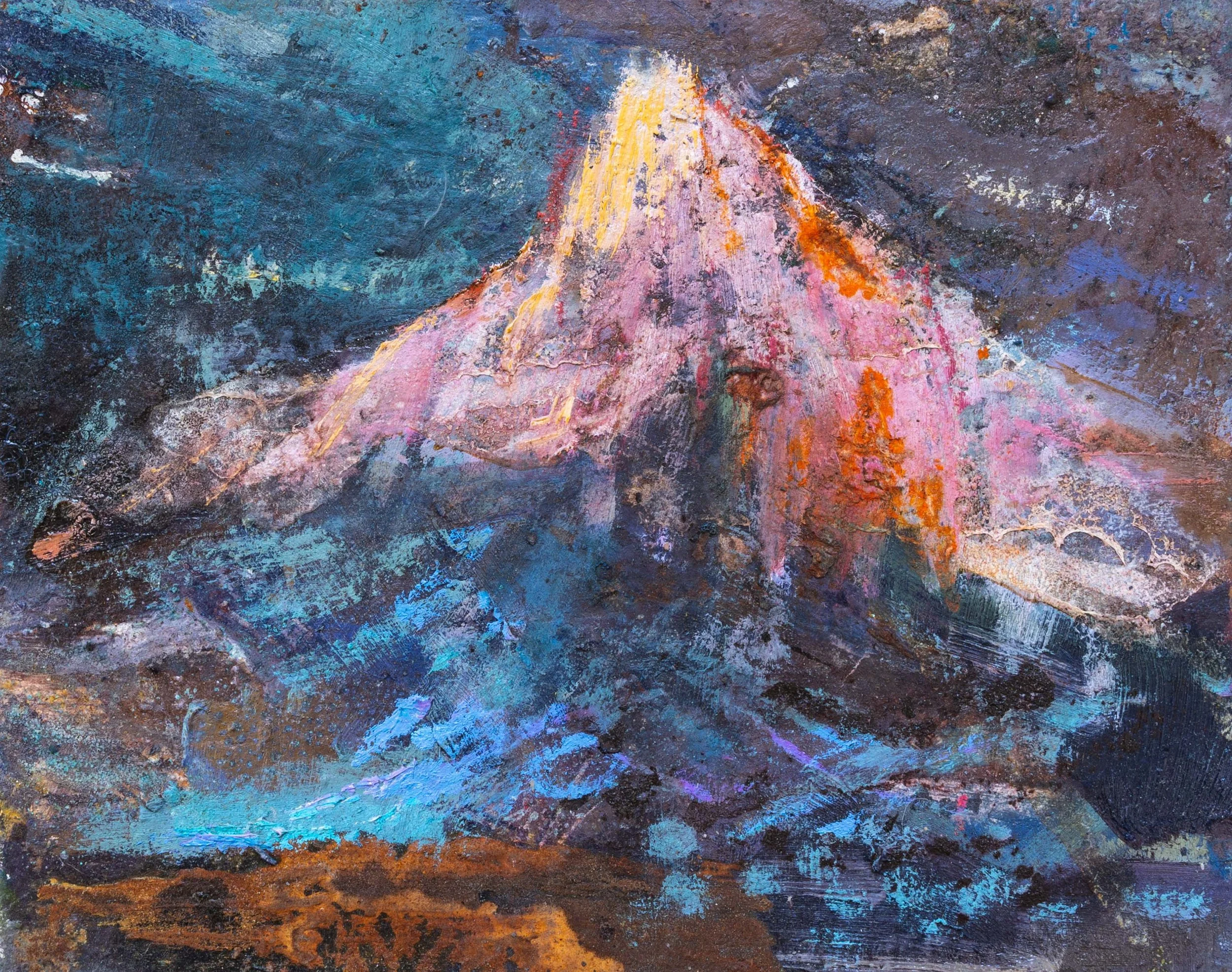 Sunrise from Point Lenana, Nelion Beyond