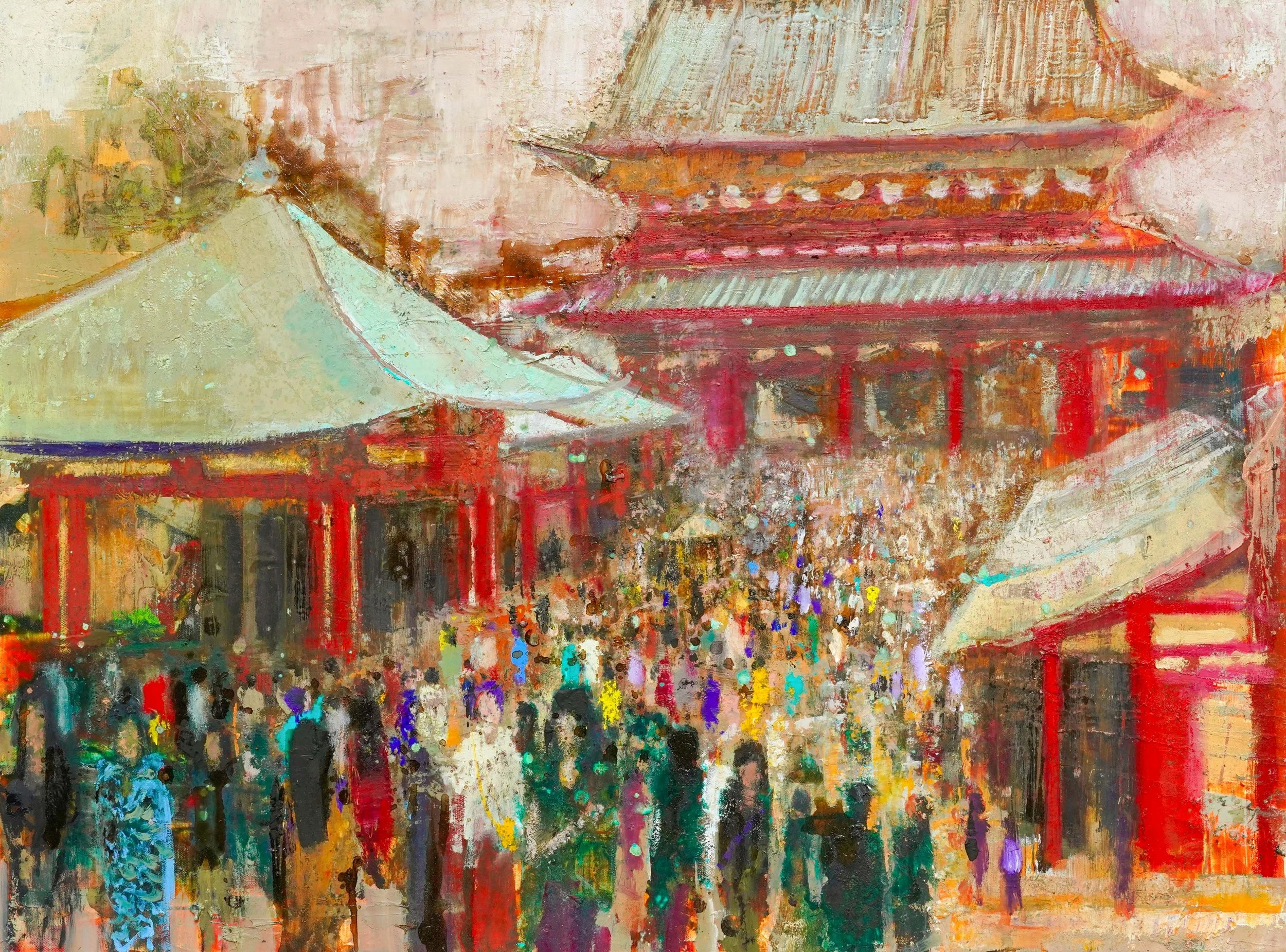 Asakusa, Sensoji Temple Main Square, Tokyo - Japan
