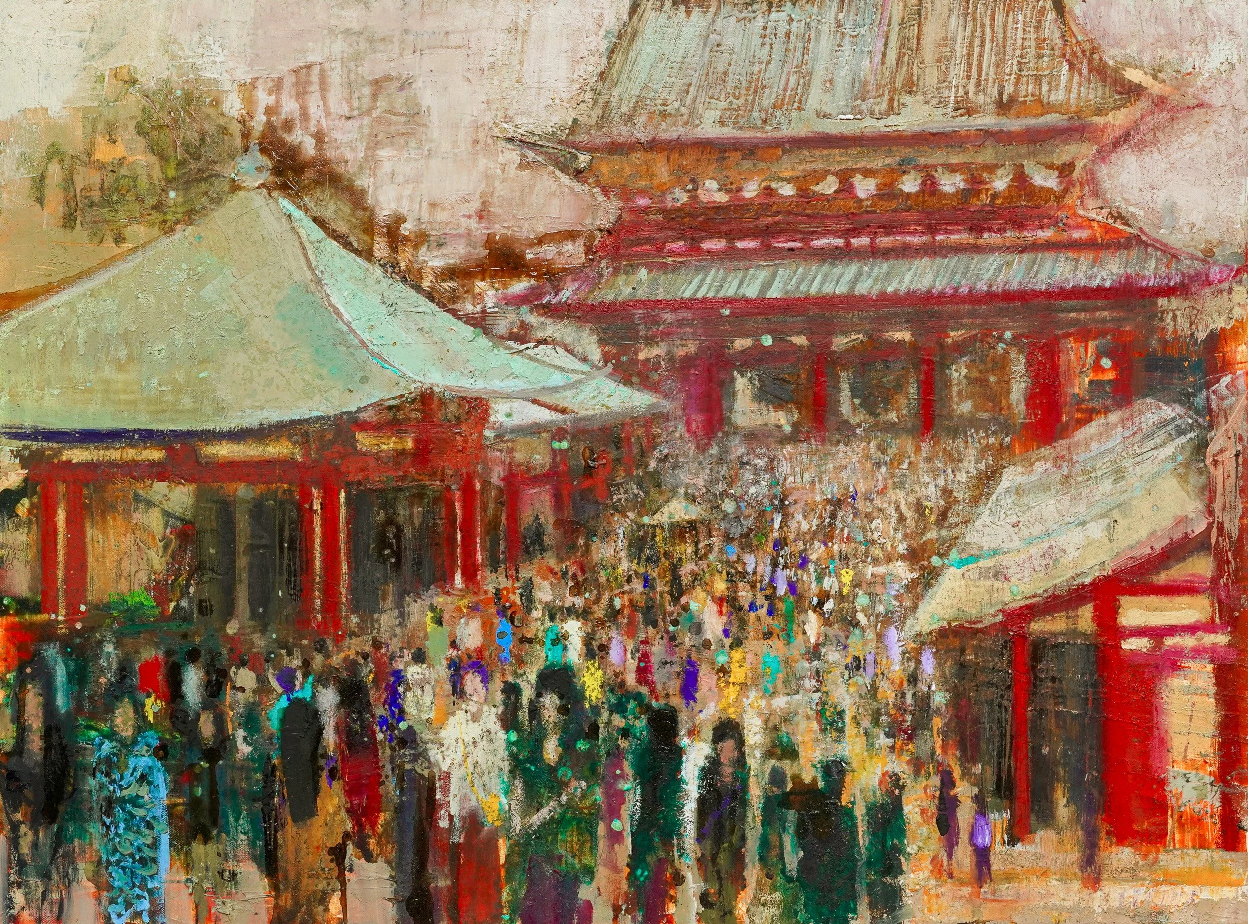 Asakusa, Sensoji Temple Main Square, Tokyo - Japan