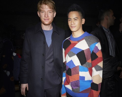 Domhnall-Gleeson-and-Mason-Lee-at-the-Burberry-February-2018-Show.jpg