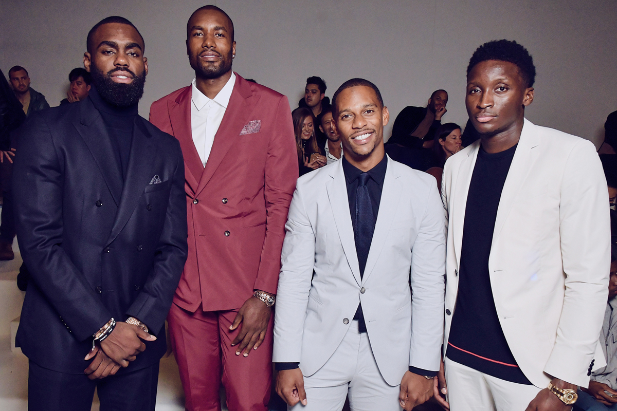 Tim Hardaway Jr., Serge Ibaka, Victor Cruz, and Victor Oladipo