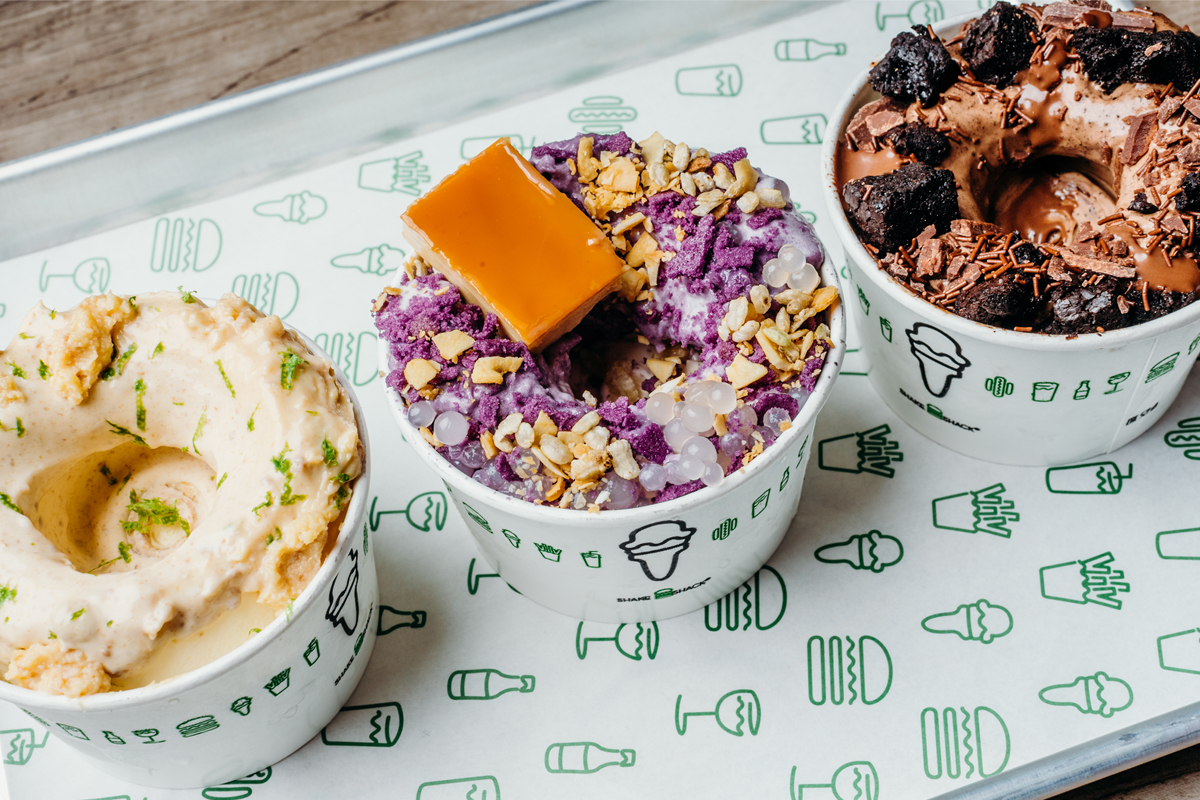 The Manila exclusive concretes (Calamansi Pie Oh My, Uuube-by baby, Shack Attack)