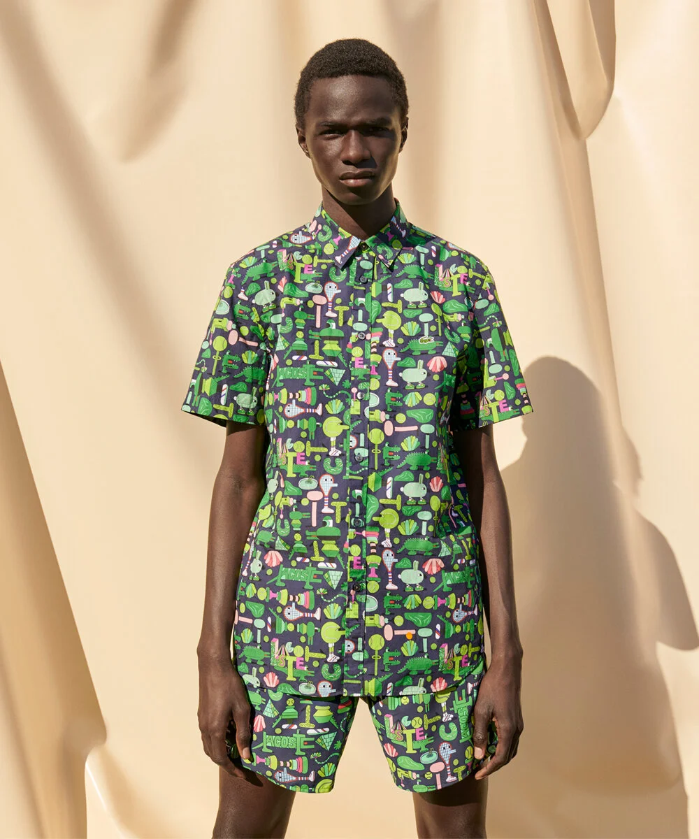 即完売品　Lacoste x Jeremyville CROCO SERIES Lacoste Men's CROCOSERIES JEREMYVILLE Croc Polo Shirt