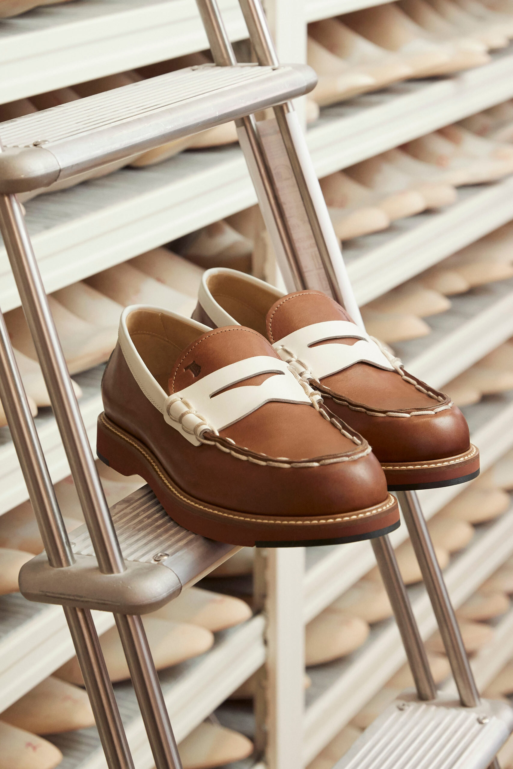 TOD_S Loafers (Brown-White).jpg