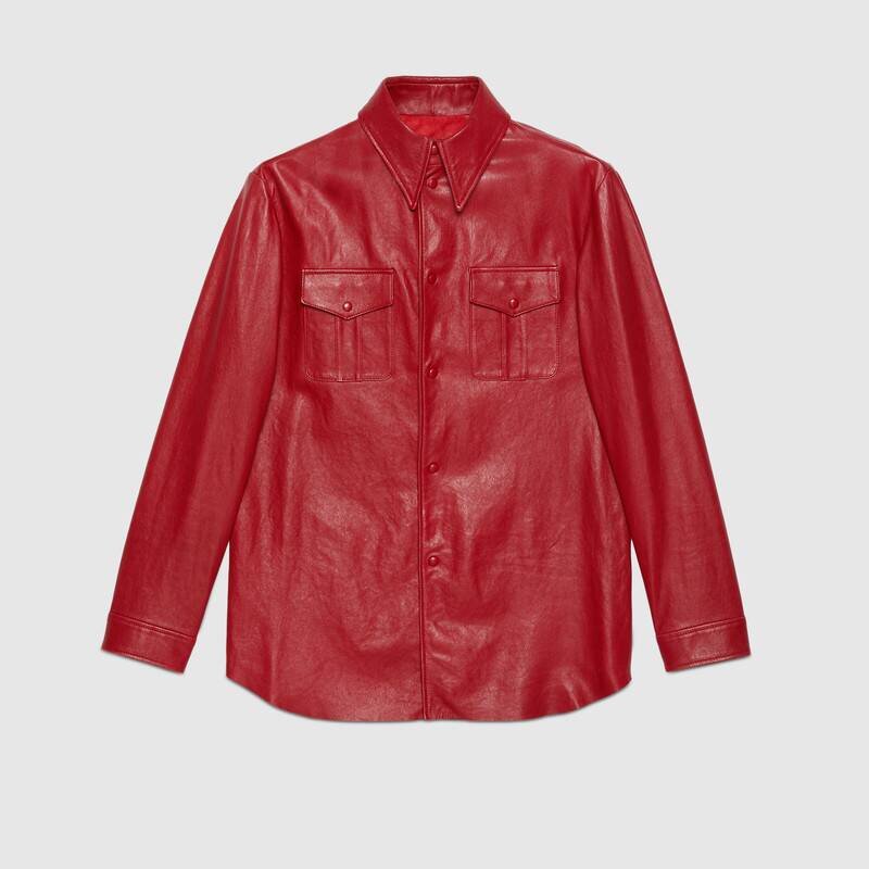 Gucci Leather shirt with point collar.jpg