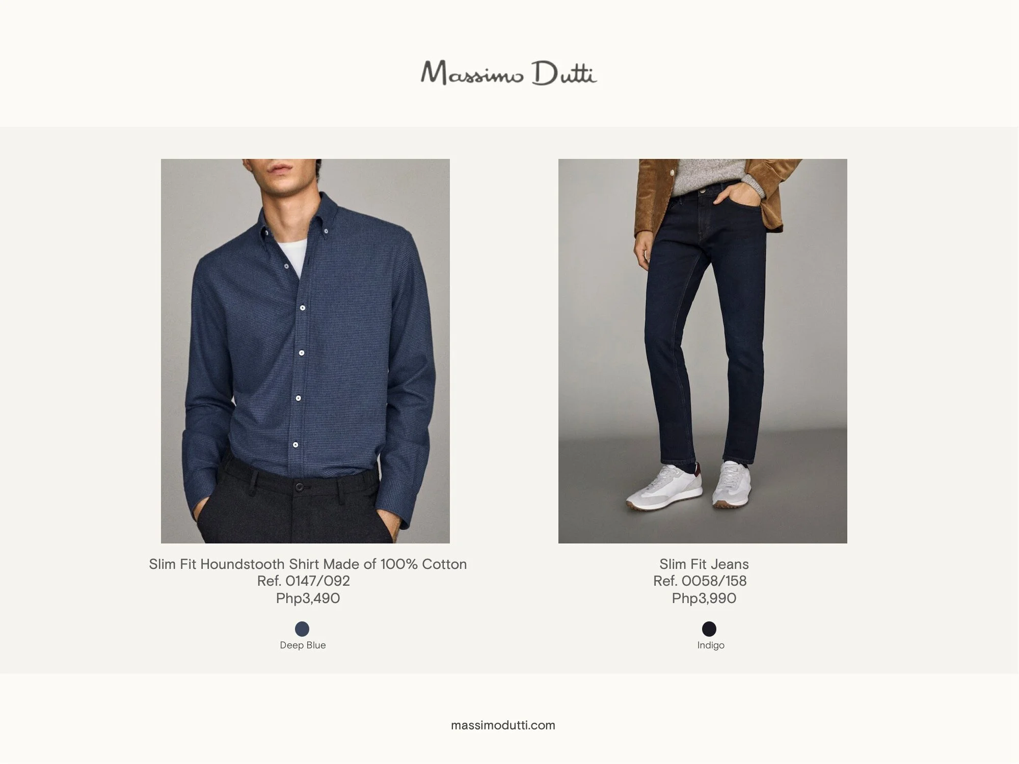massimo dutti slim fit