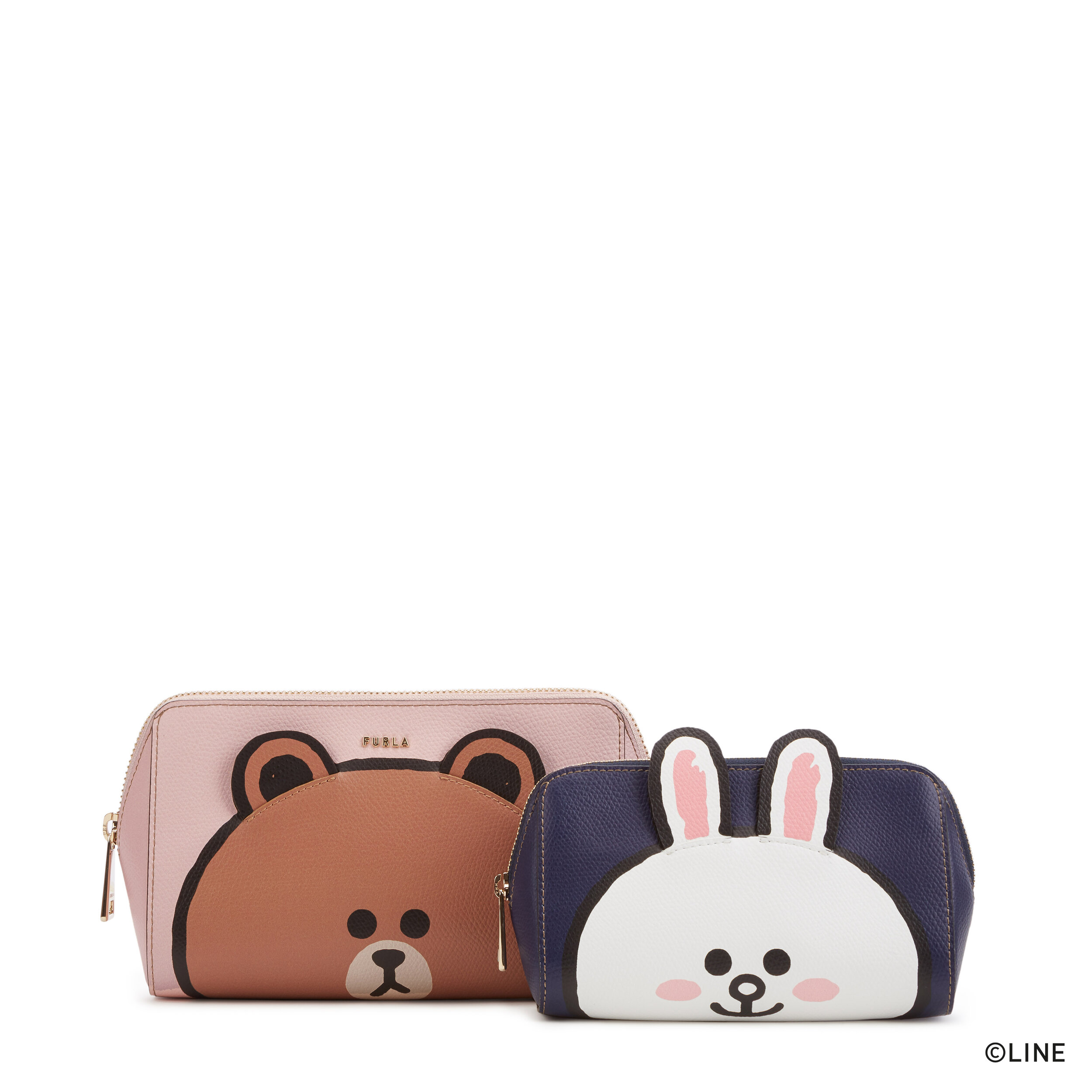 FURLA LINE FRIENDS M COSMETIC CASE SET_BOWN_CONY PRINT ON ARES TEXTURED LEATHER_LF-copyright.jpg