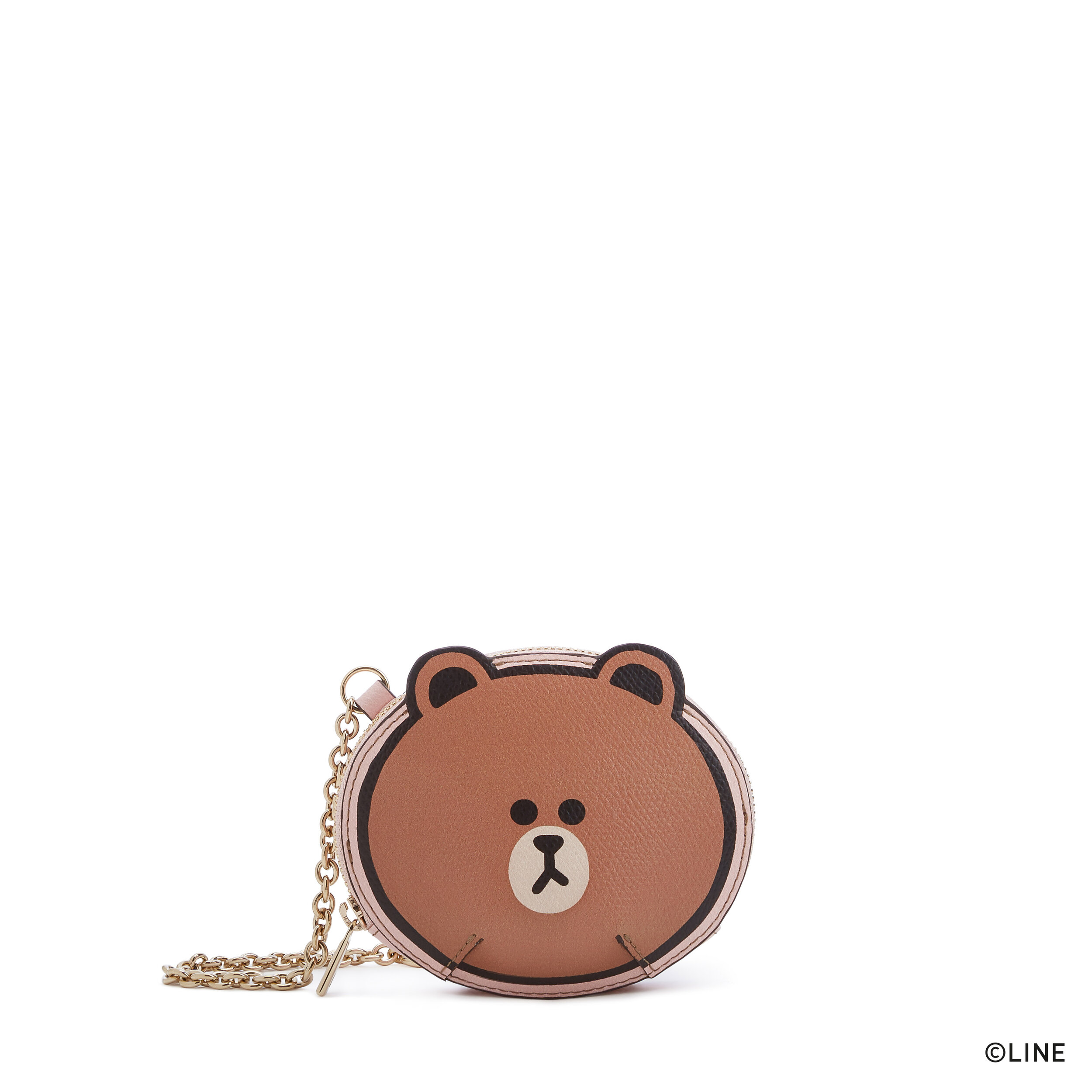 FURLA LINE FRIENDS S COIN CASE_BROWN PRINT ON ARES TEXTURED LEATHER_LF-copyright.jpg