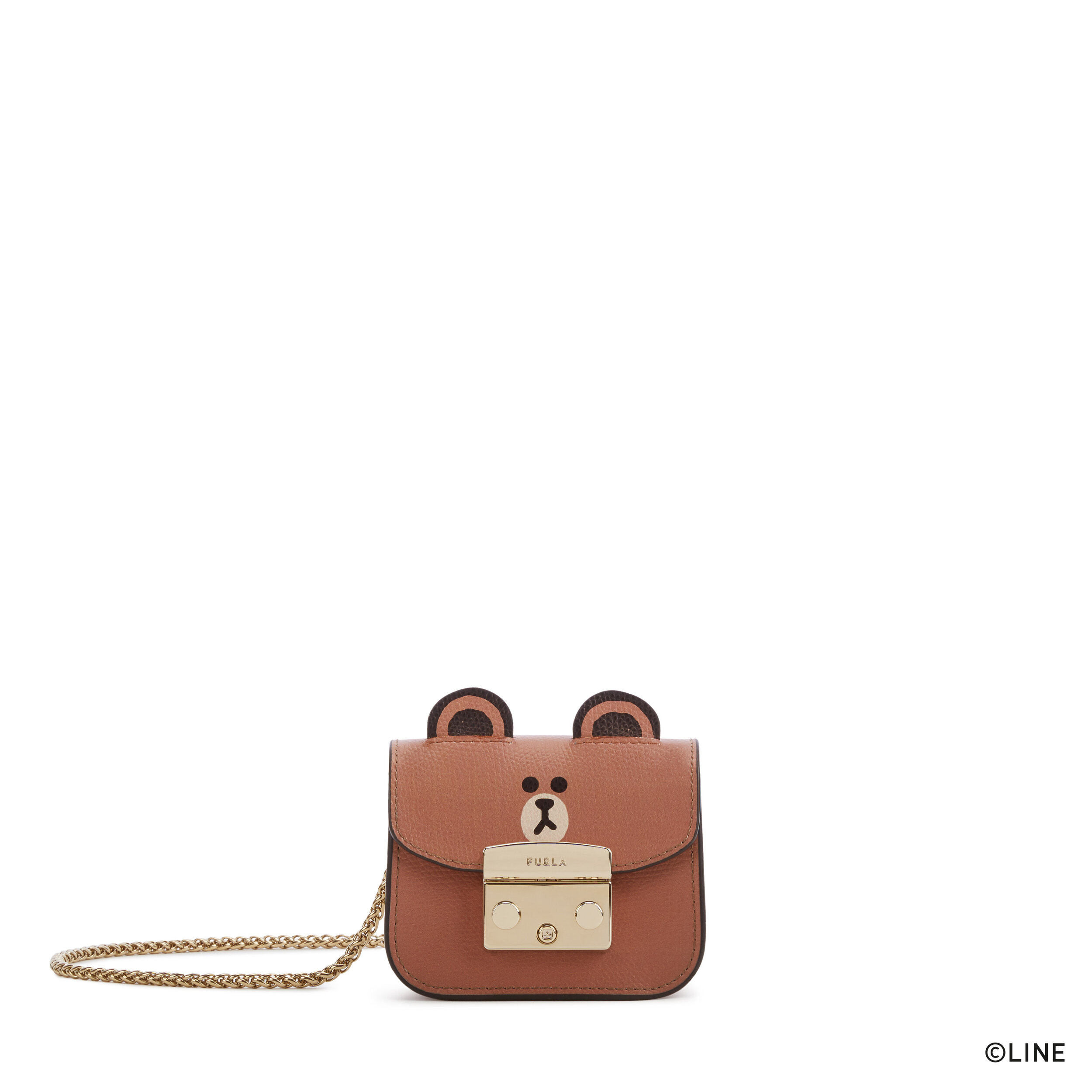 FURLA LINE FRIENDS S MICRO BAG_BROWN PRINT ON ARES TEXTURED LEATHER_LF-copyright.jpg