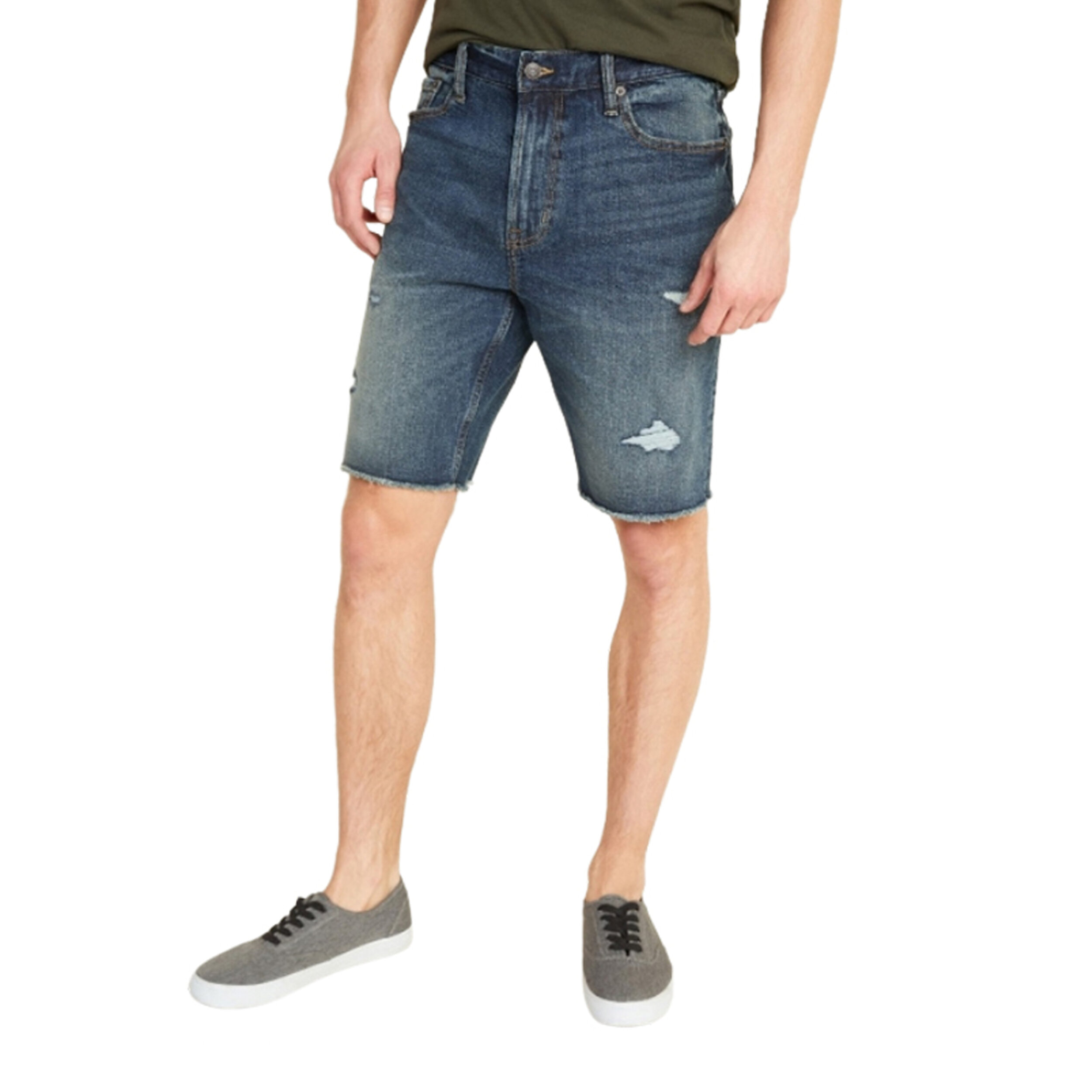  Slim Built-In Flex Distressed Cut-Off Jean Shorts for Men, Old Navy P2,250 