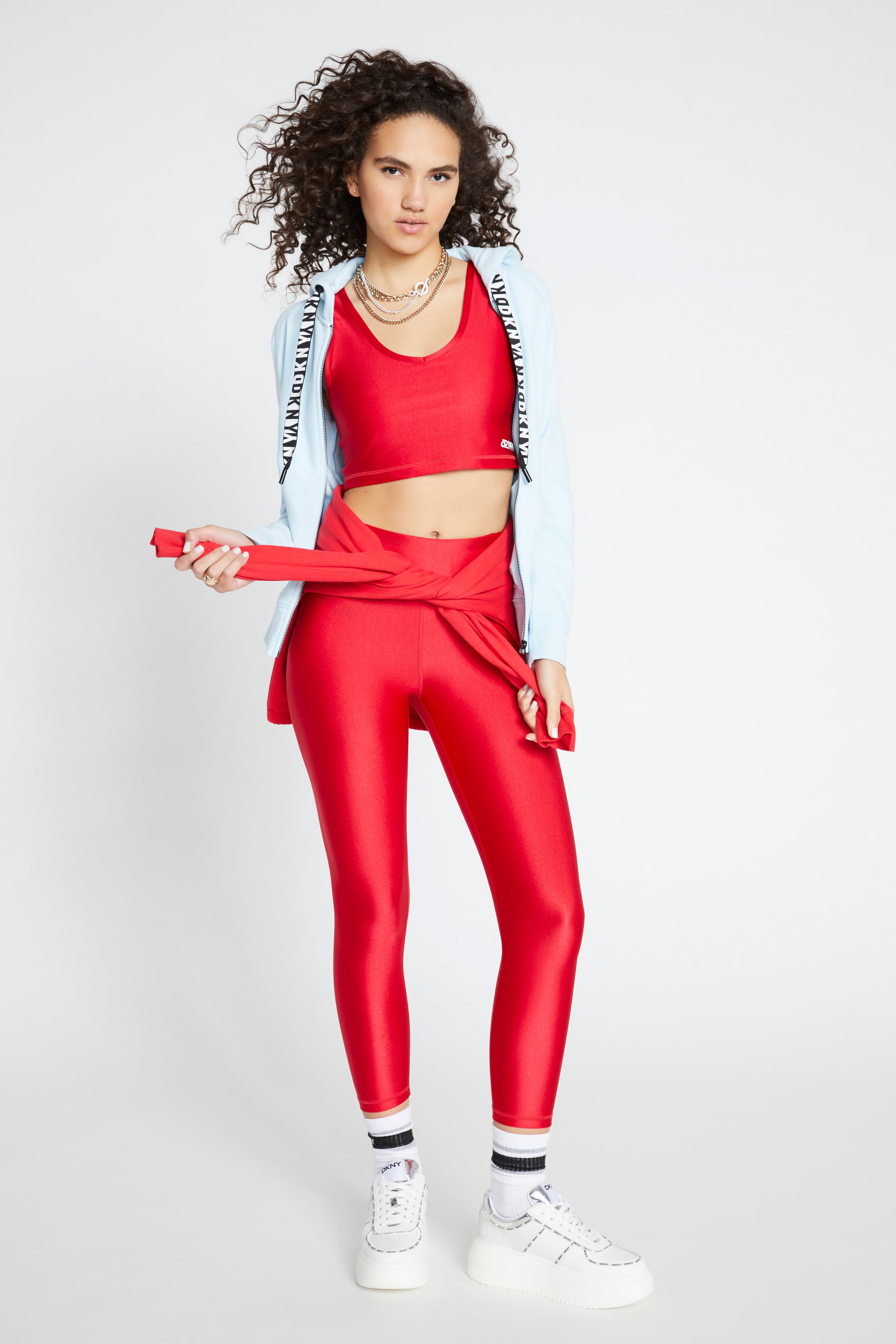 DKNY Women's Sport Leggings, blacksilver, XS : Amazon.co.uk: Fashion