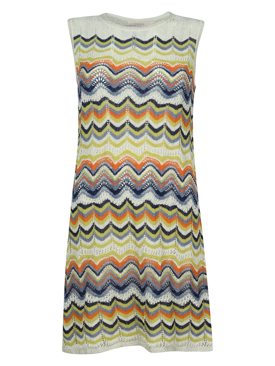 KNITTED COLOUR STRIPE SHIFT DRESS ₱10,950.00 to P  3,832.50 .jpg