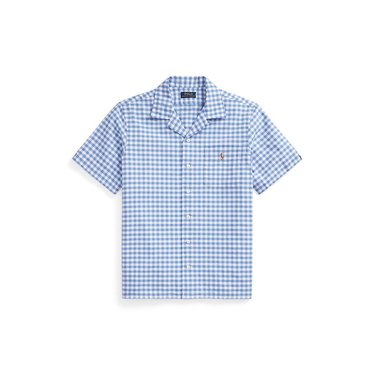 710870302001 Polo Ralph Lauren Classic Fit Gingham Cotton Camp Shirt Blue, P6,685 from P9,950.jpeg