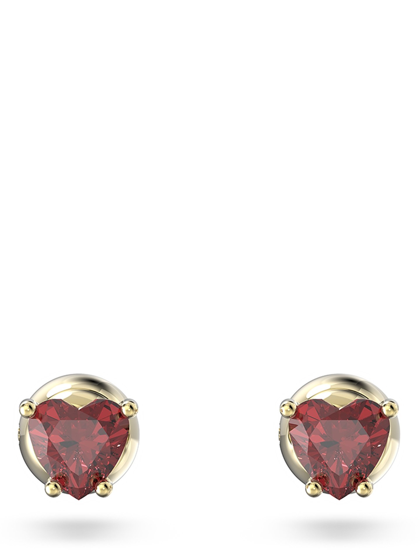swarovskiStilla stud earrings, Heart, Red, Gold-tone plated6950.jpg