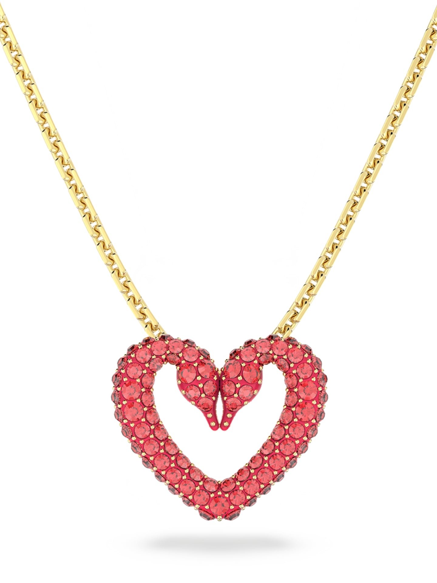 swarovskiUna pendant, Heart, Extra small, Red, Gold-tone plated13500.jpg