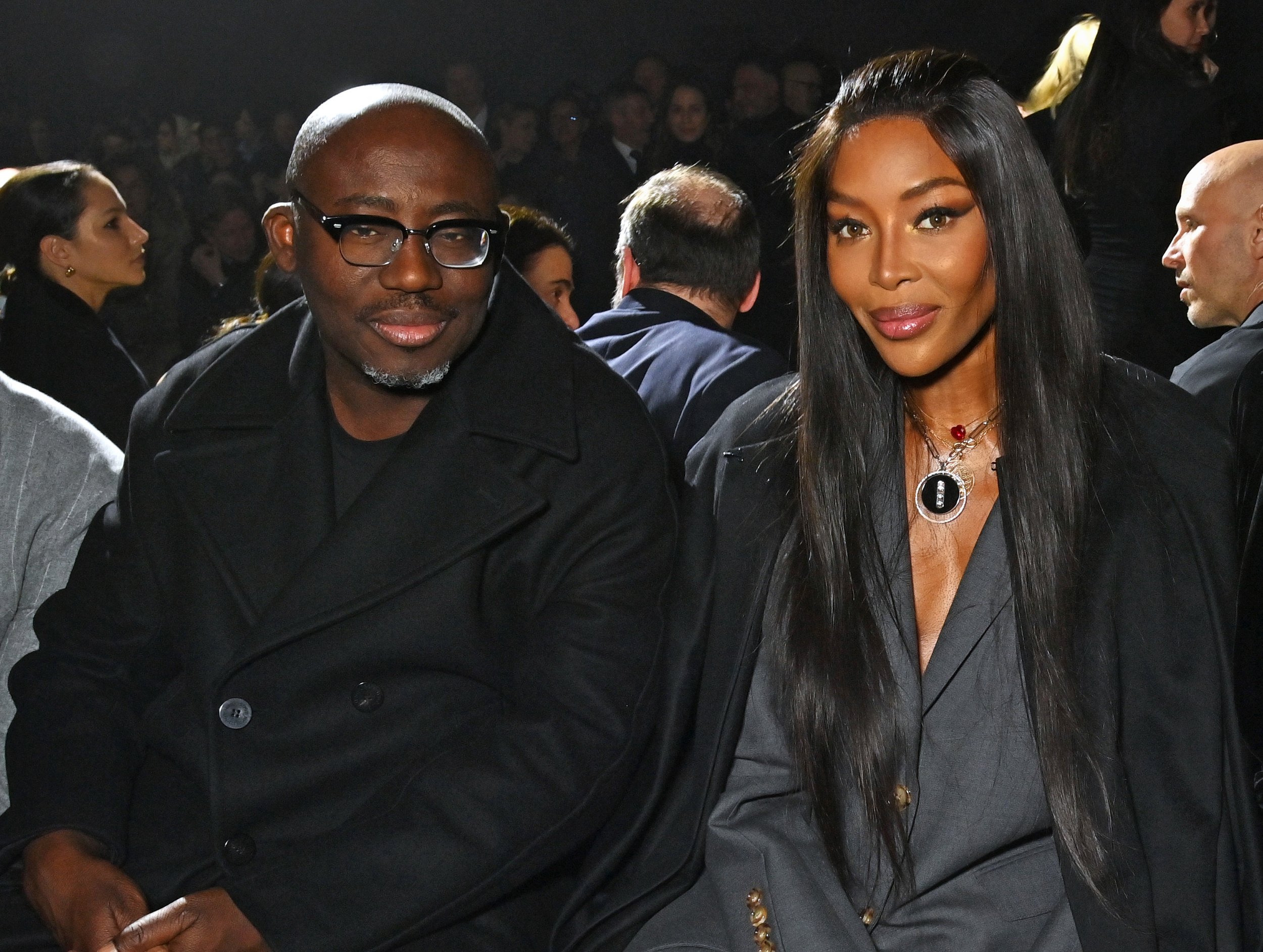 Burberry Autumn Winter 2023 Show – Front Row Capture Edward Enninful OBE and Naomi Campbell.jpg