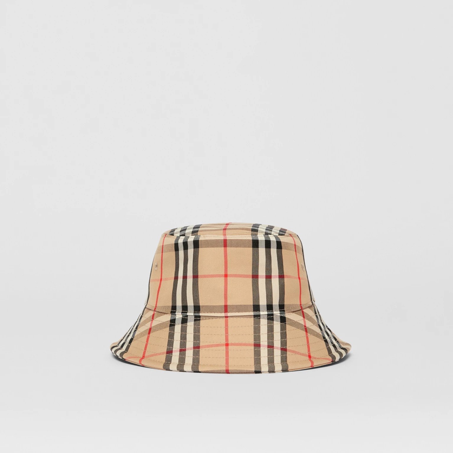 Burberry Vintage Check Technical Cotton Bucket Hat.jpeg