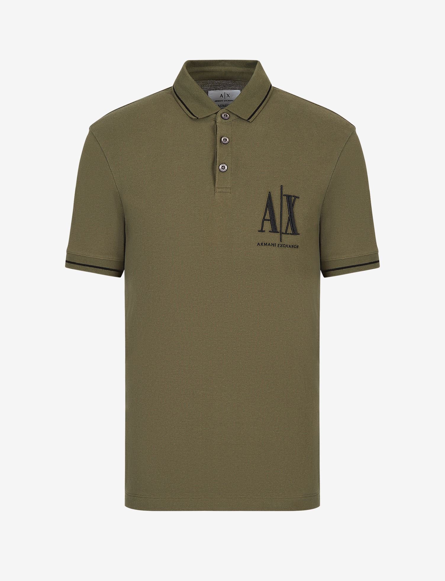 Armani Exchange_Icon Logo Cotton Pique Polo Shirt_5950_4760.jpg